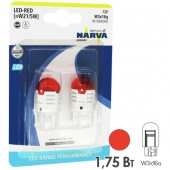 Комплект светодиодных ламп W21/5W Narva Range Performance RED LED