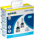 Комплект светодиодных ламп HB3/HB4 Narva Range Performance LED 6500К (18038)