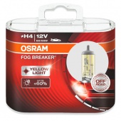 Галогенные лампы H4 Osram Fog Breaker DuoBox 62151FBR-HCB