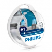 Галогенные лампы H1 Philips White Vision 12V 12258WHVSM