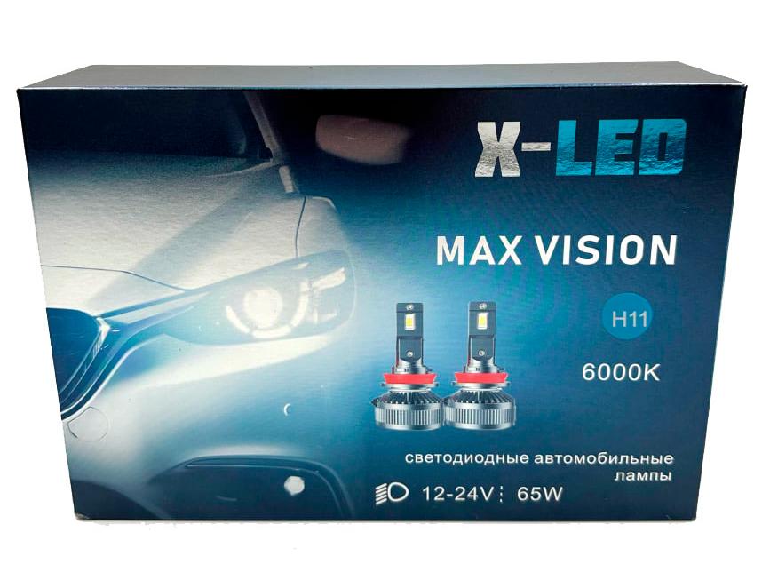    H11 X-LED MAX VISION  6000K Canbus 12-24v