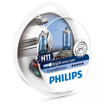   H11 Philips Crystal Vision 12V 12362CVSM
